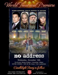 The World Premiere poster for 'No Address' (2024)